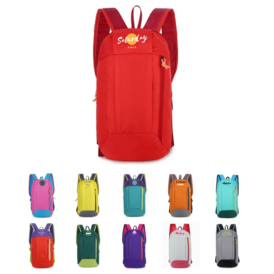 Stock Colorblock Waterproof Nylon Backpack - 15.8x8.7x4 in 1