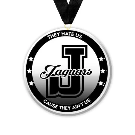 Acrylic Circle Medallions: Jaguars 3" Size, .25" 1