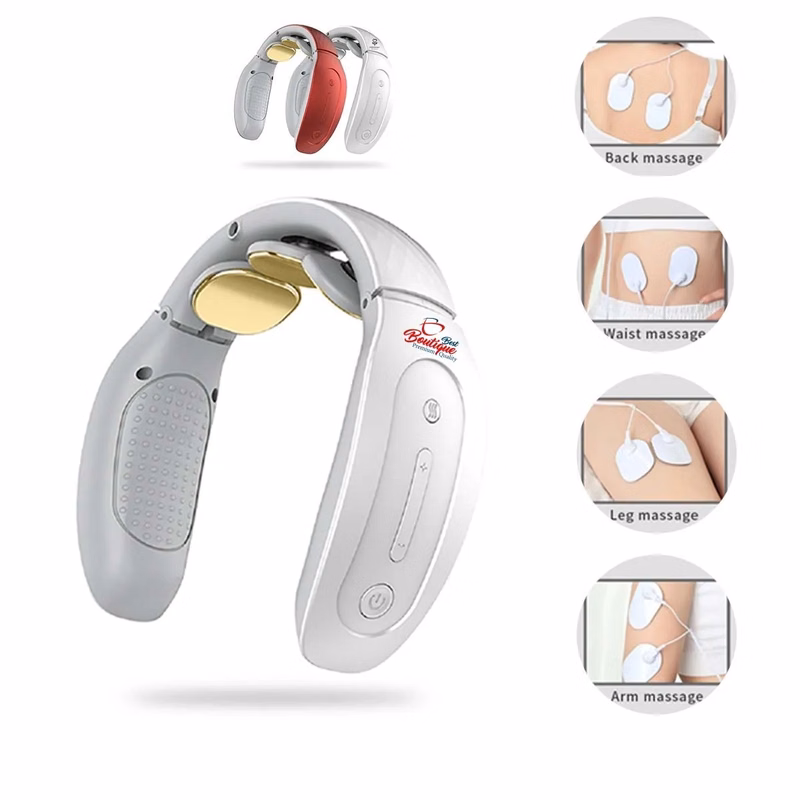 USB Charge Hot Compress 3D Neck And Shoulder Massager