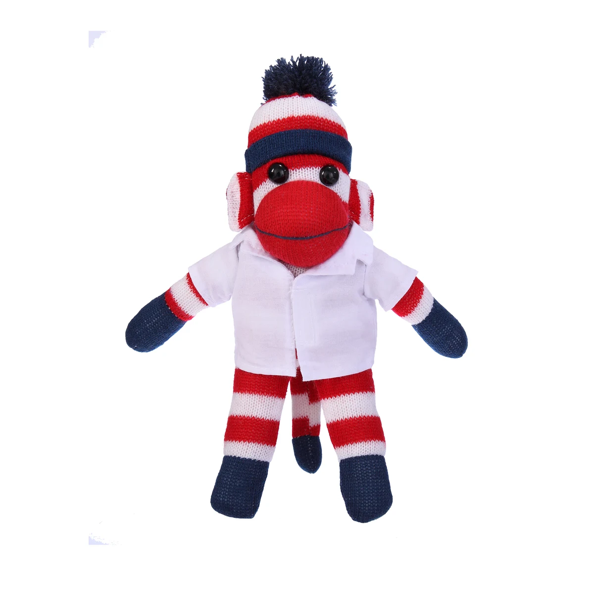 Patriotic Sock Monkey in Doctor Jacket 1