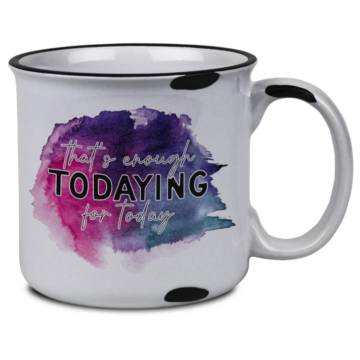 15 Oz. Distressed Ceramic Mug 1