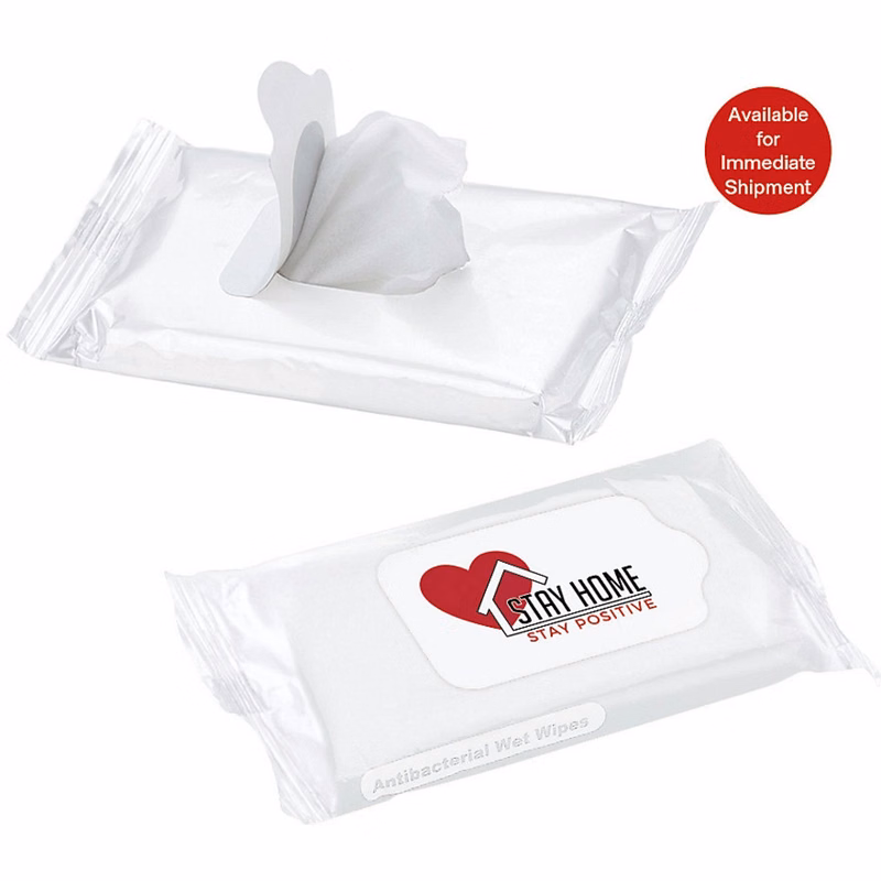 Antibacterial Wet Wipes, Non-Alcohol Based