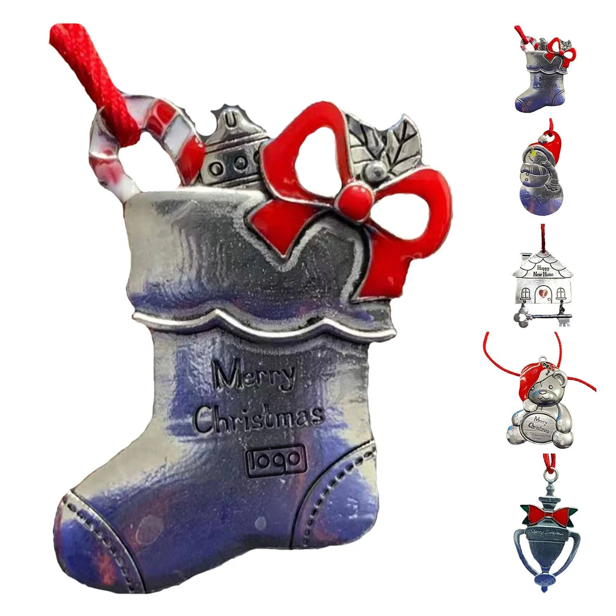 Metal Hanging Christmas Tree Ornaments 1