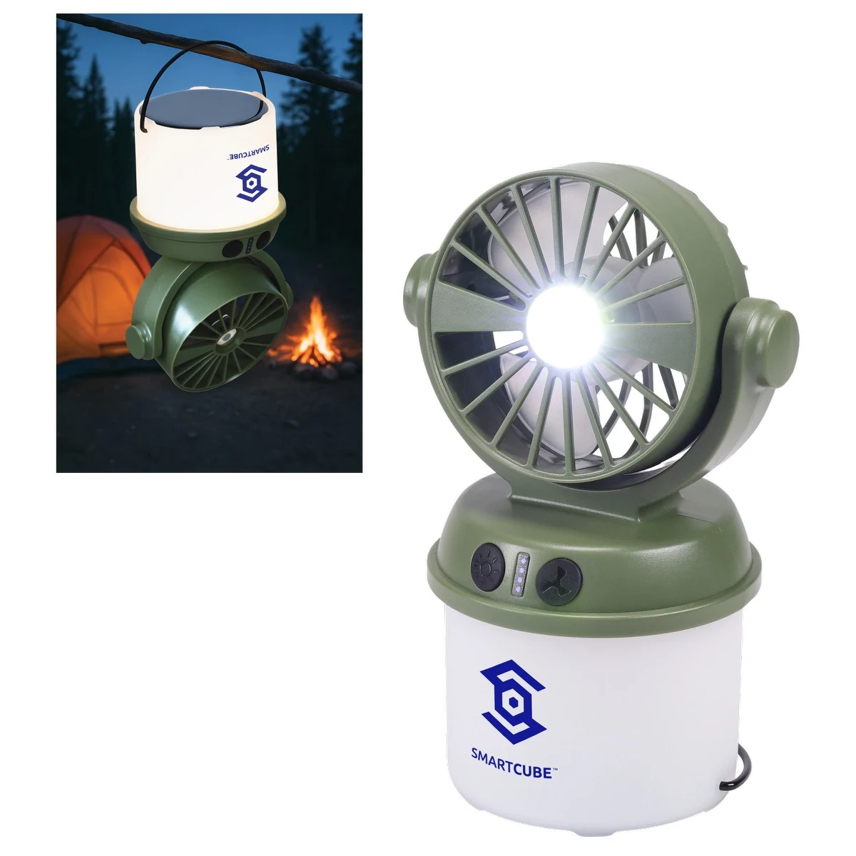 Rechargeable 3W COB Lantern with Fan 1