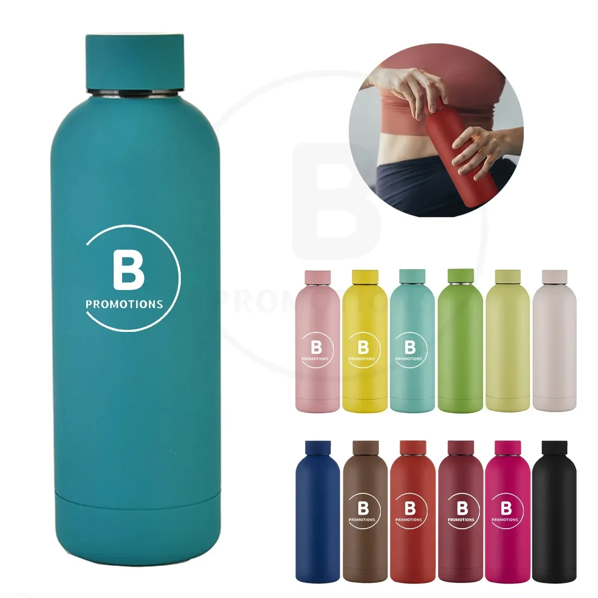 17oz Stainless Steel Vacuum Insulated Water Bottle, custom water bottle with logo imprint 1