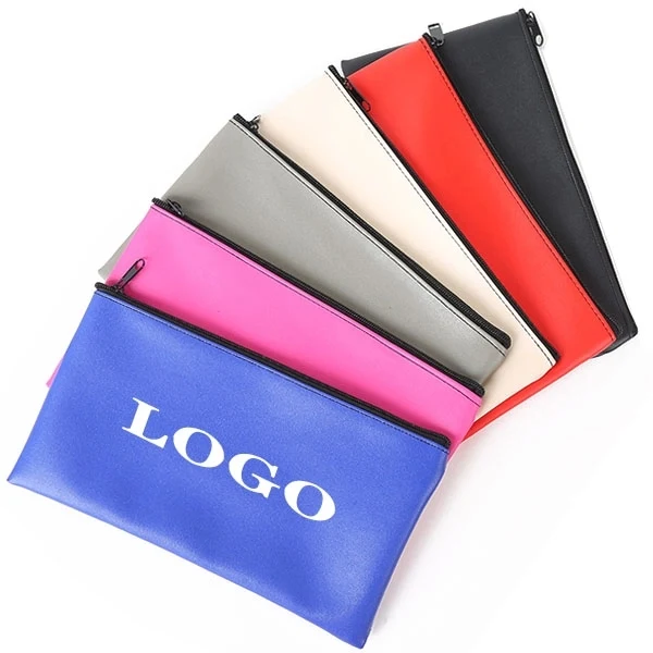 PU Leather Zipper Deposit Coin Pouch 1