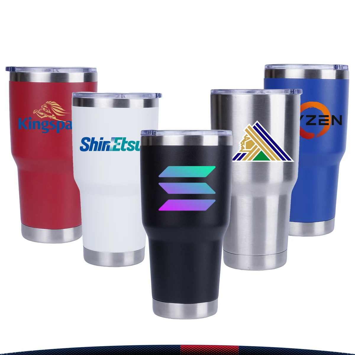 30 oz. Stainless Steel Water Tumblers 1