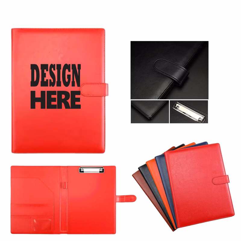 A4 Versatile Corporate PU Leather Document Folder