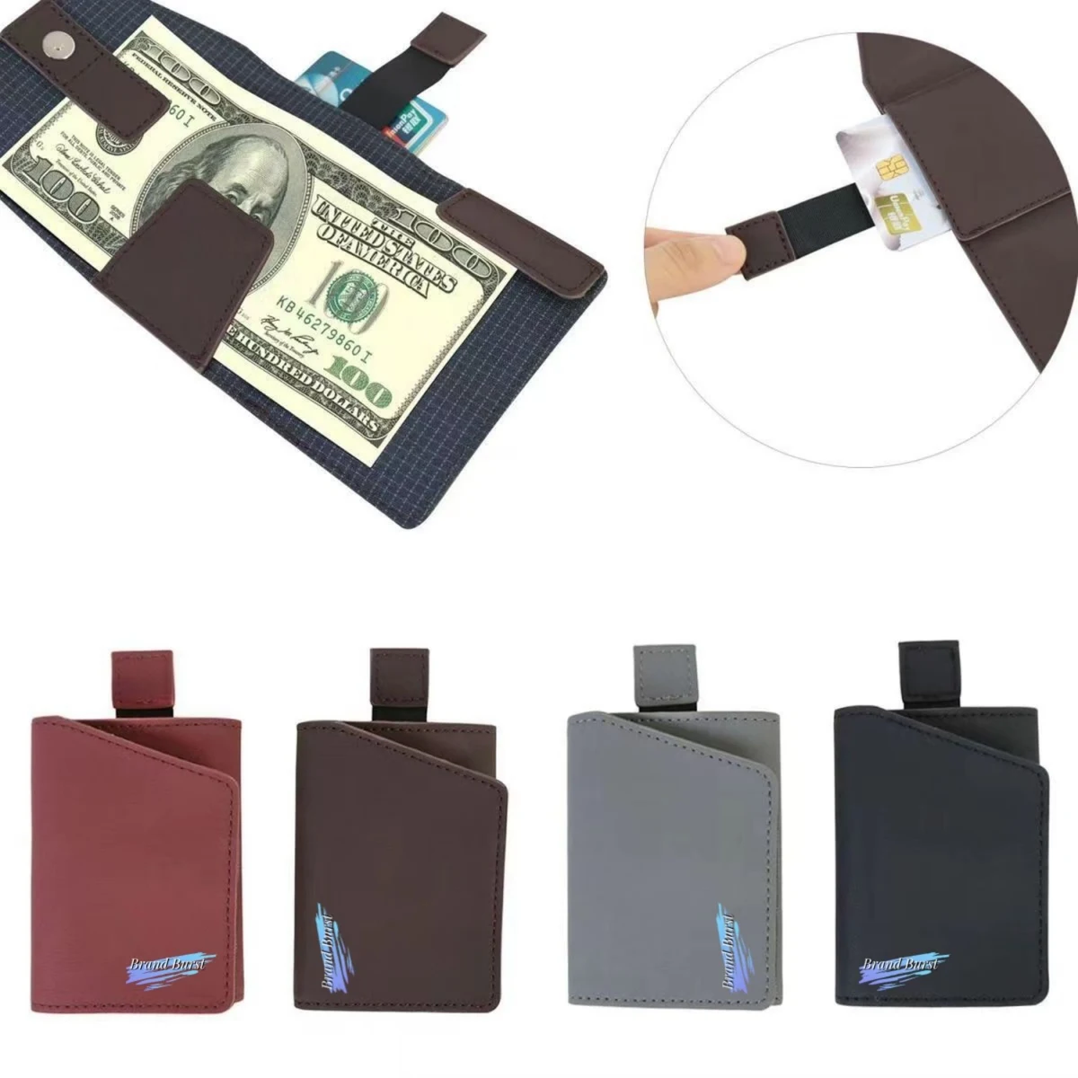 Stylish Drawstring Men's Card Holder 1