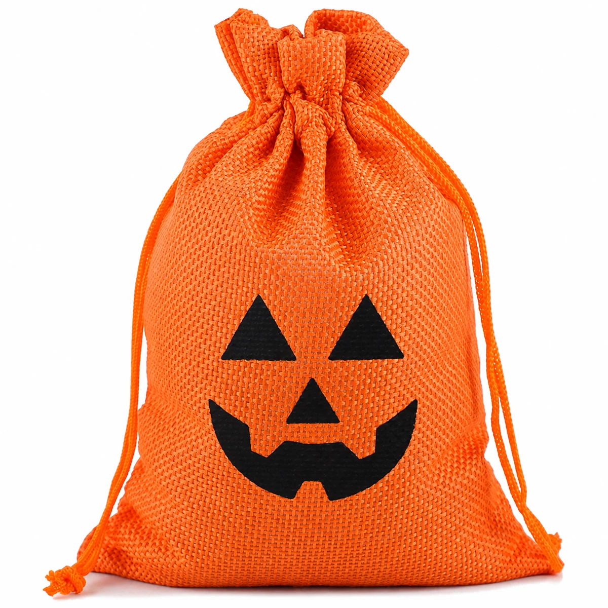 Halloween Mini Burlap Drawstring Candy Treat Bag 1