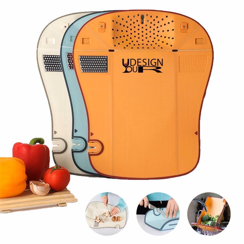 BPA-Free Cutting Board - Grater & Grinder Included