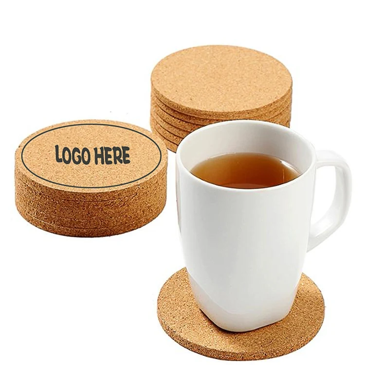 3 1/2" Circle Cork Coaster 1