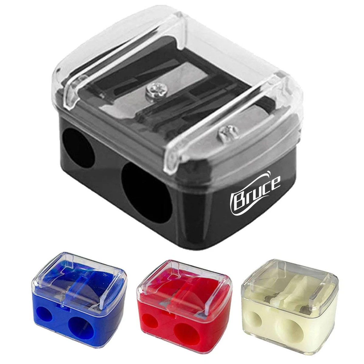 Plastic Dual-Hole Pencil Sharpener 1