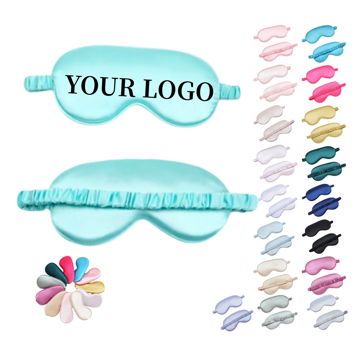 Elastic Double-Sided Silk Sleep Mask 1