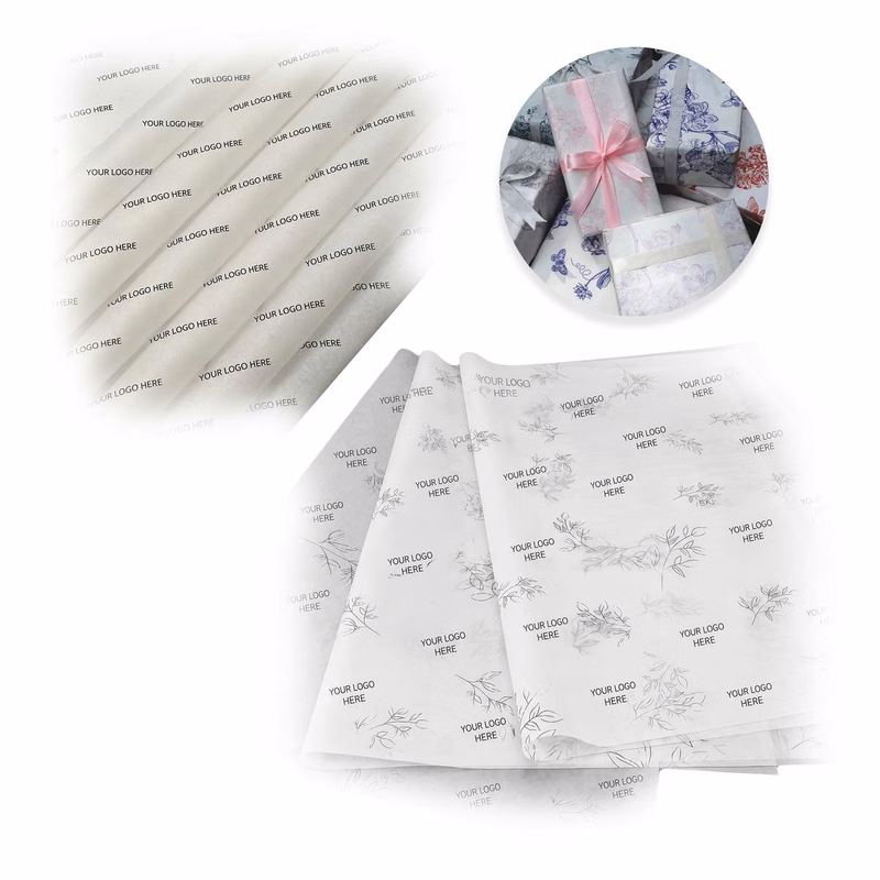 White Kraft Wrap Sheet Gift Packing Paper Roll