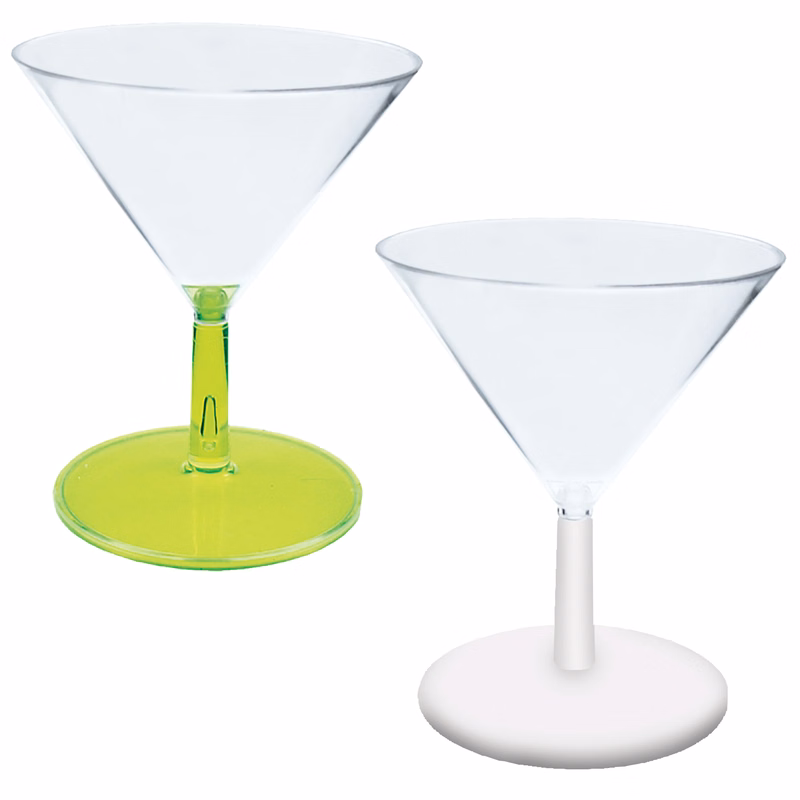 2oz Plastic Mini Stemmed Martini Glass CLOSE OUT