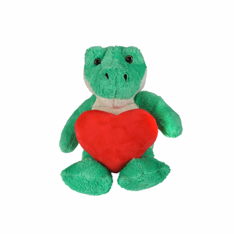 soft plush Alligator with heart