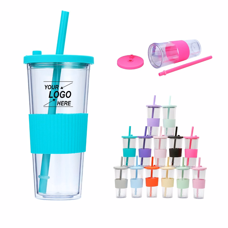 24oz Insulated Reusable Cold Drink Tumbler