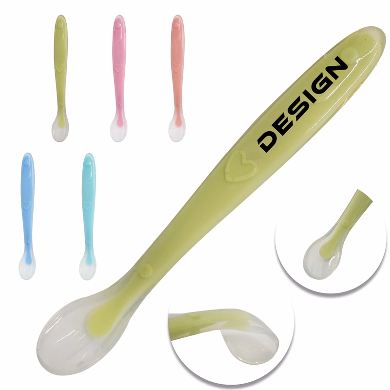 Soft-Tip Silicone Baby Spoons MOQ50
