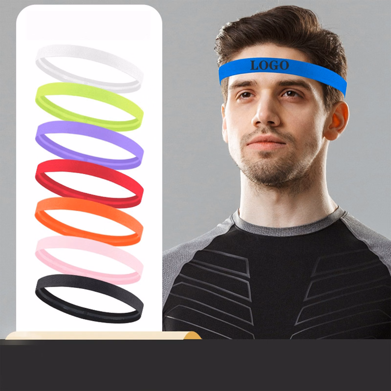 Silicone Non-Slip Sweat-Absorbent Hairband Headband