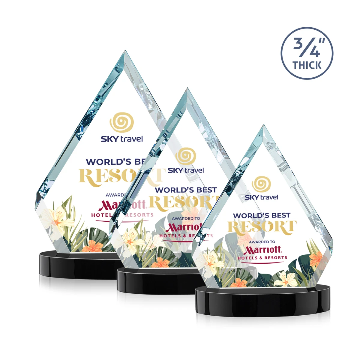 Apex VividPrint™ Award on Alberton Base - Black 1