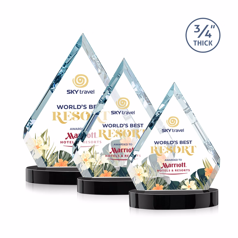 Apex VividPrint™ Award on Alberton Base - Black