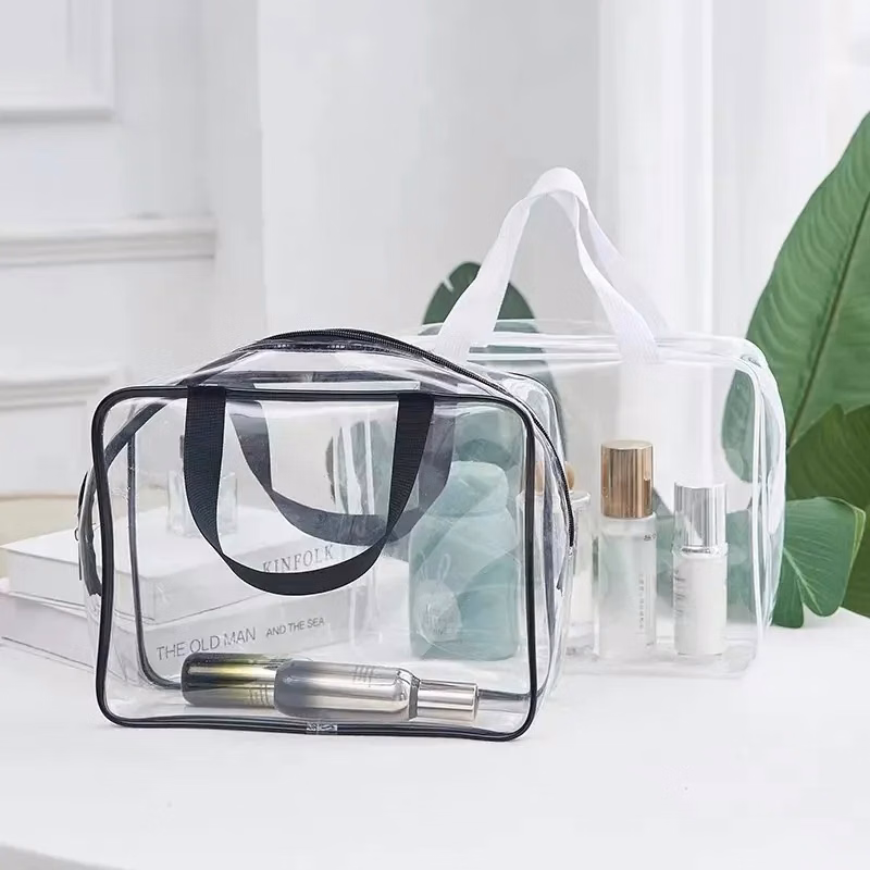 11.8" Clear Travel Toiletry Bag for Women and Men