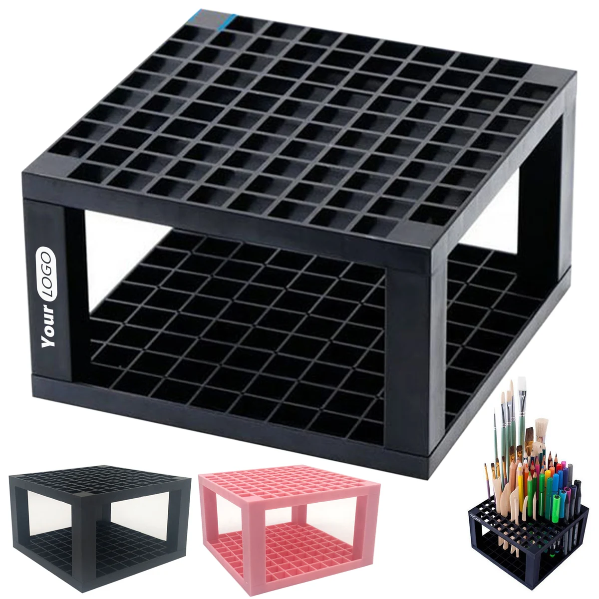 Abs Detachable 96 Square Pen Holder 1