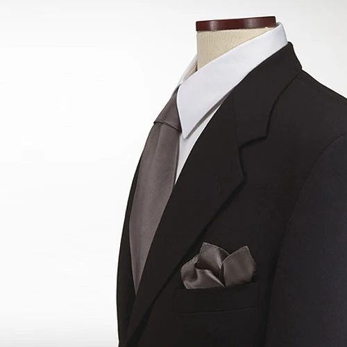 Brown Silk Pocket Square 1