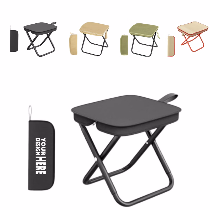 Carbon Steel Portable Folding Stool for On-the-Go Use