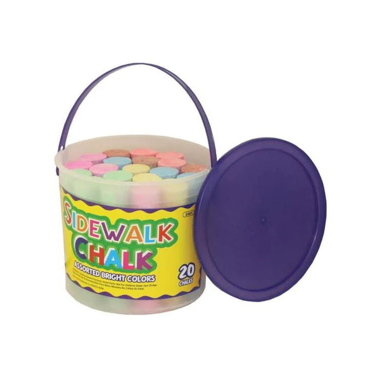 Jumbo Chalk Bucket - Assorted Colors 15 Piece 1
