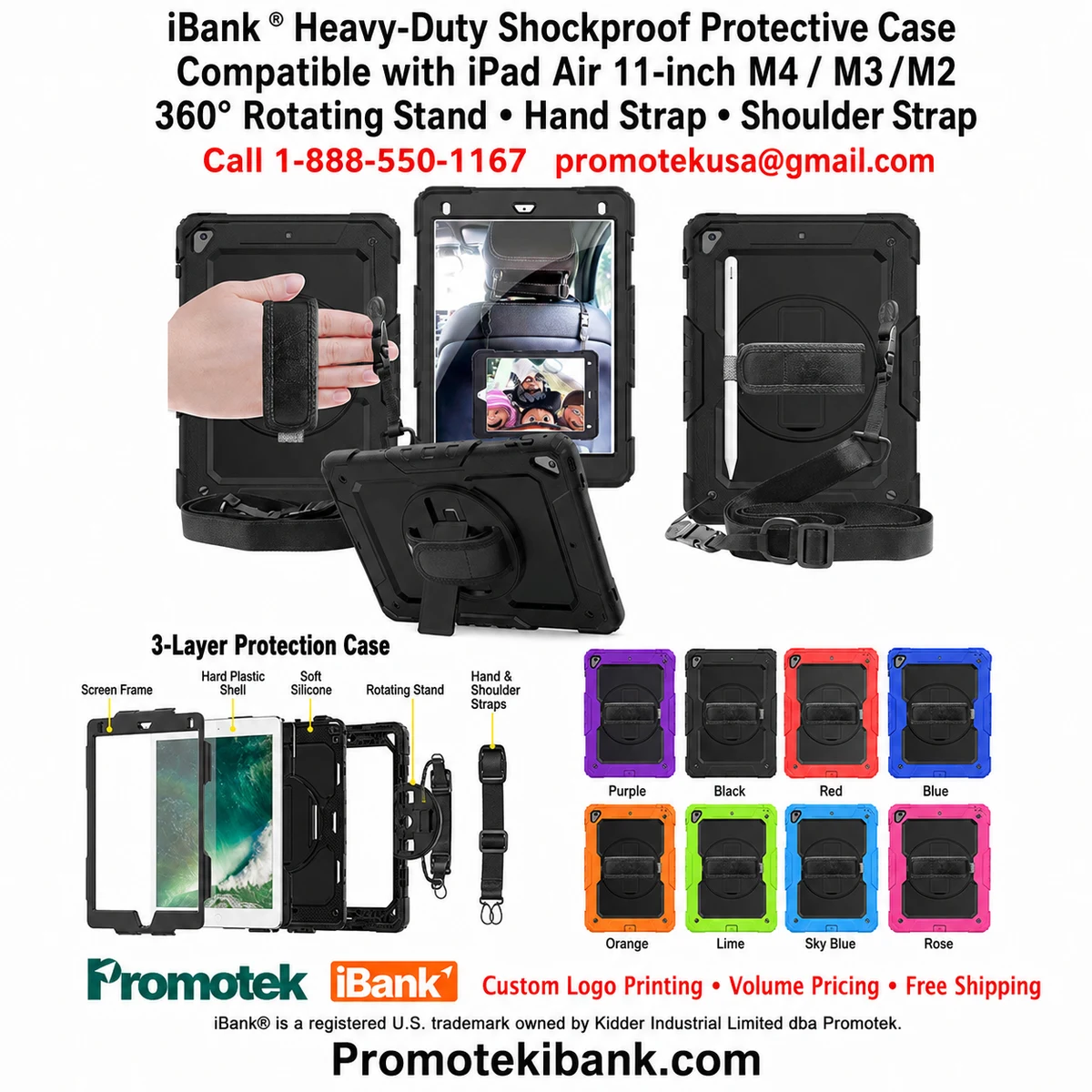 iBank ® Shockproof Case foriPad Air 11, Pro 11 M3/M2 (2025/2024) 1