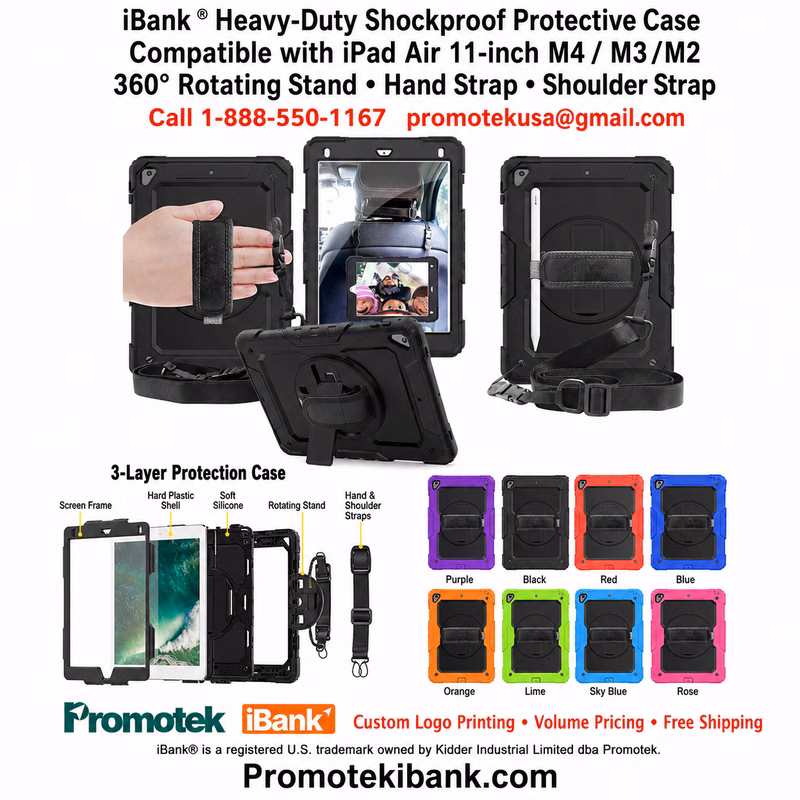 iBank ® Shockproof Case foriPad Air 11, Pro 11 M3/M2 (2025/2024)