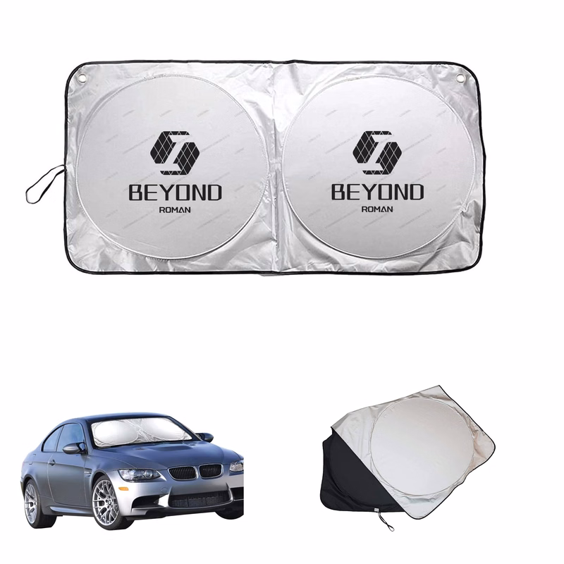Car Windshield Sunshade With Storage Bag