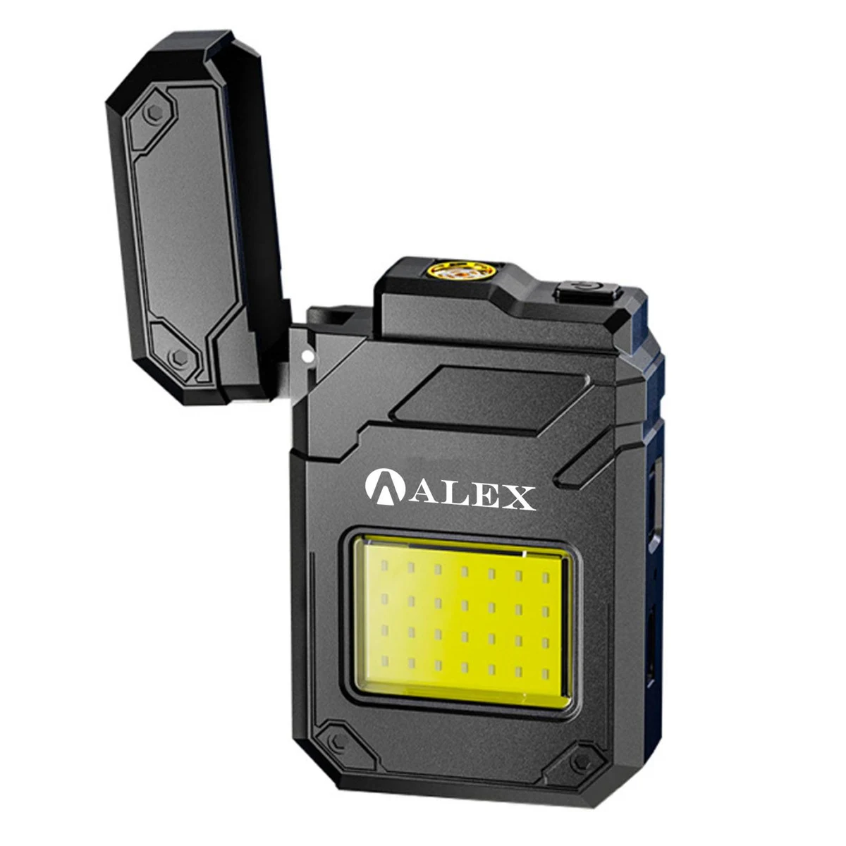Rechargeable Waterproof Lighter w/ LED Flashlight 1