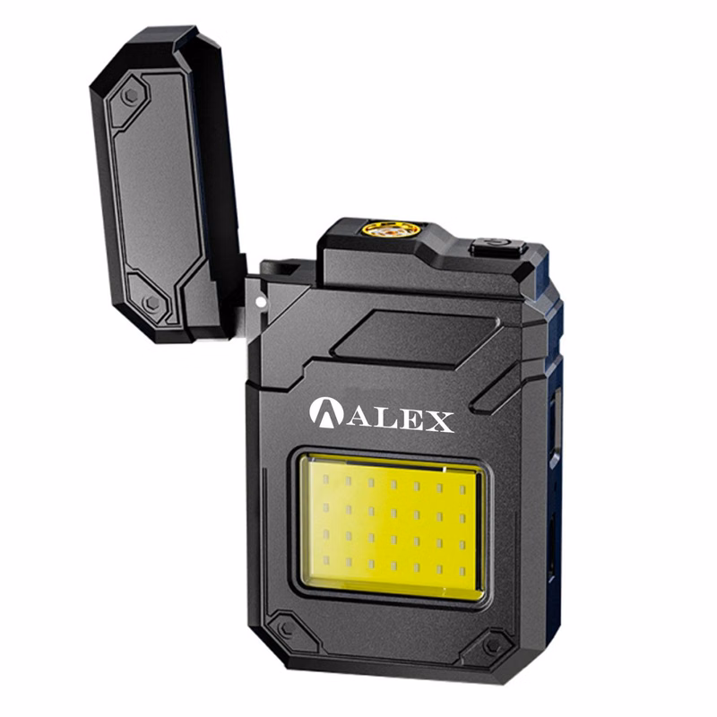 Rechargeable Waterproof Lighter w/ LED Flashlight