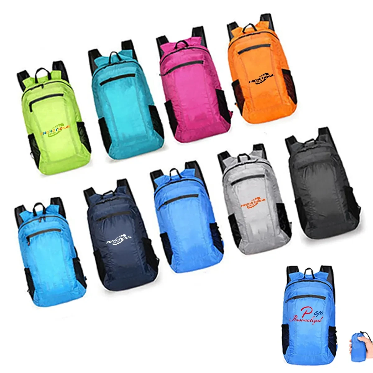 20L Custom Waterproof Lightweight Packable Backpack Daypack 1