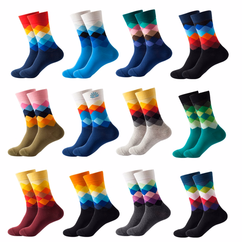 Customizable Warm Men's Socks for Winter