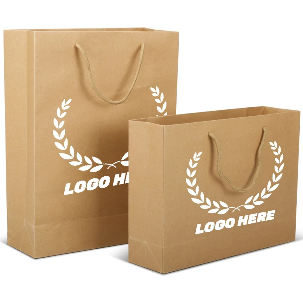 Foldable Kraft Paper Tote Bag 1