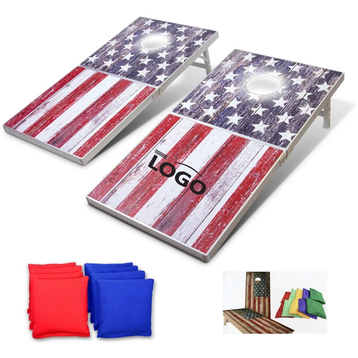 Stars and Stripes Cornhole Board Set 1