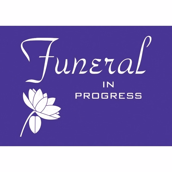 Funeral Car Flags - Purple