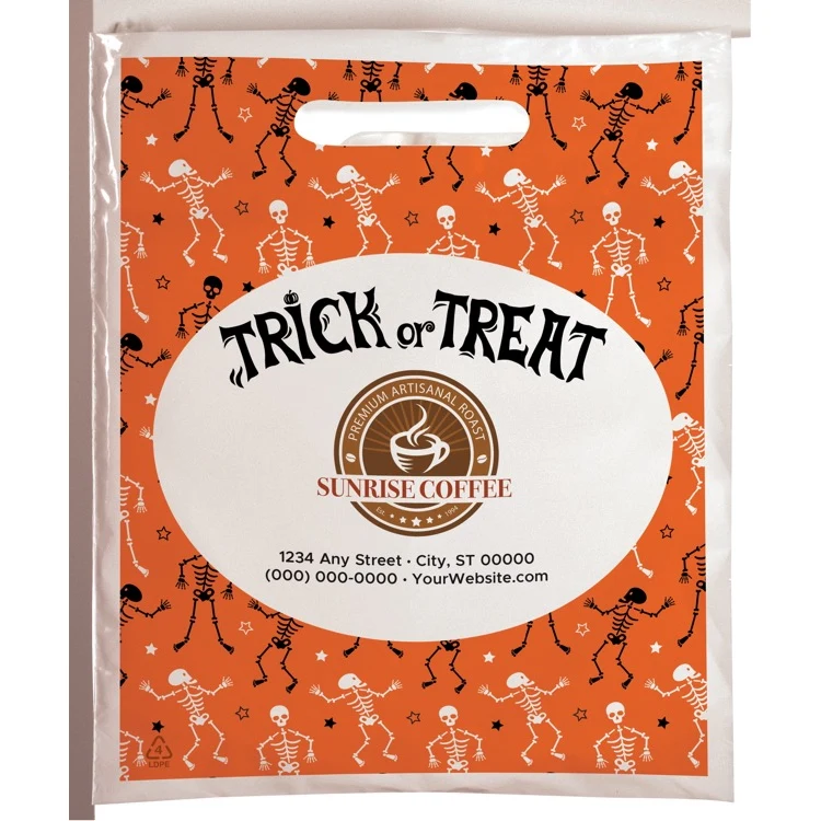 Halloween Scatter Design 2 Plastic Bag (7.5" x 9") 1