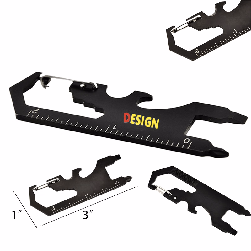 Compact Stainless Steel Tool Keychain
