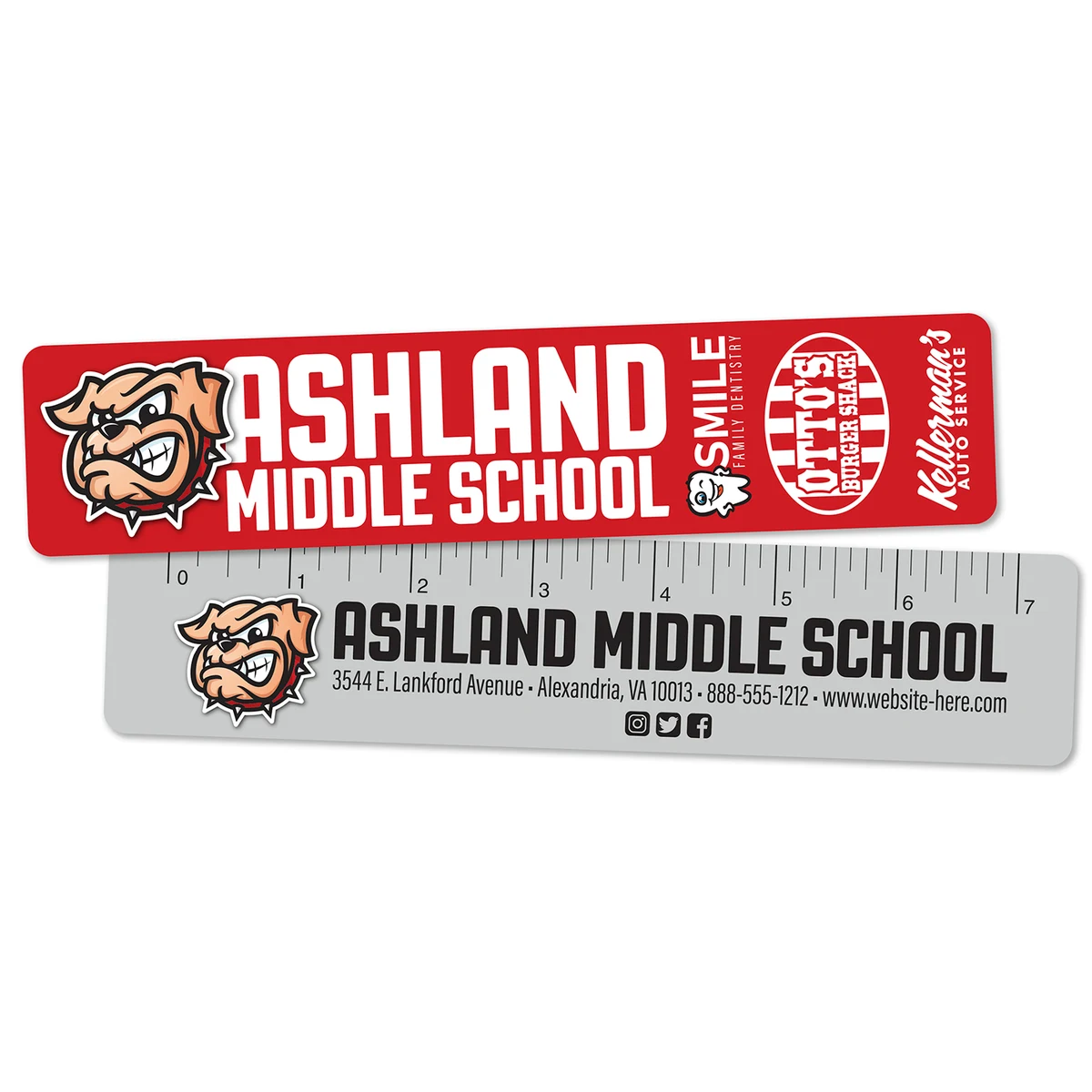 UV-Coated (1S) Plastic Bookmark - 1.75x8 - 10 pt. 1