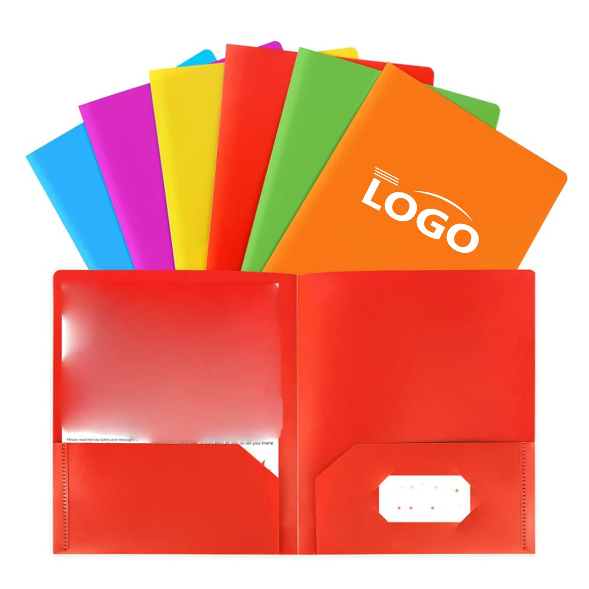 Dual Pocket Colorful PP File Folder 1