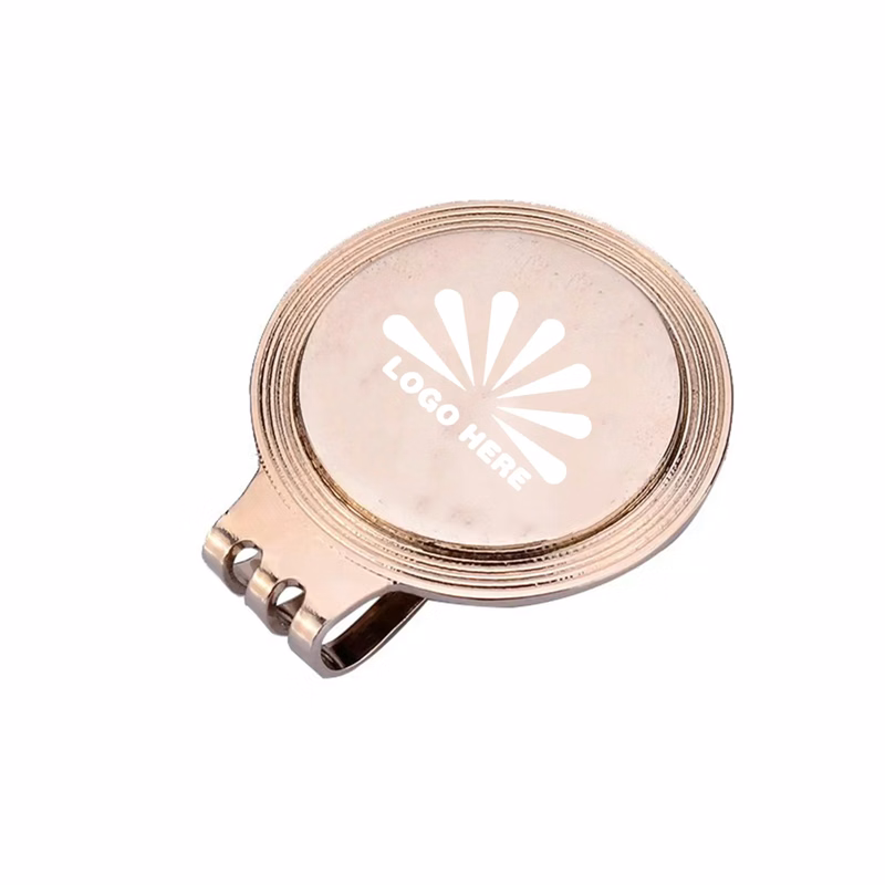 Metal Golf Hat Clip With Customizable Logo
