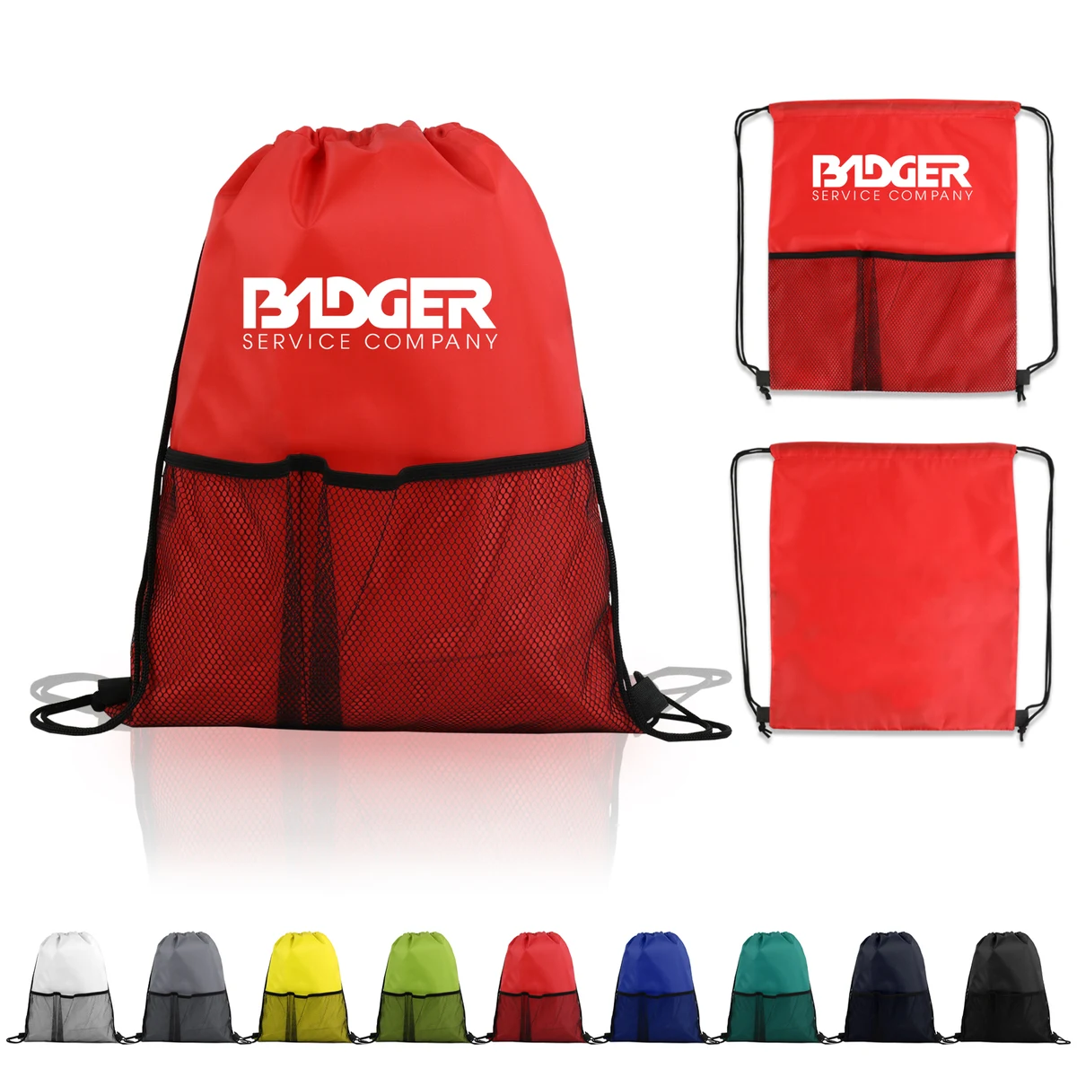 Half Time Mesh Drawstring Backpack 1
