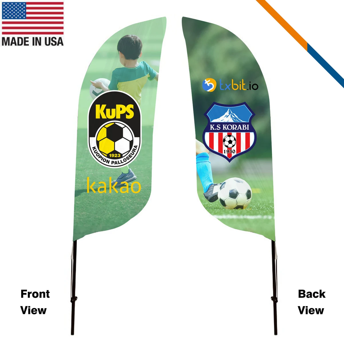 7' Silky Double-Sided Feather Flag 1