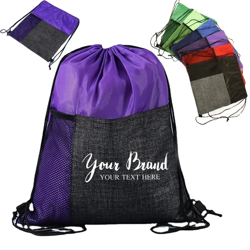 Etched Pocket Drawstring Sportpack 1