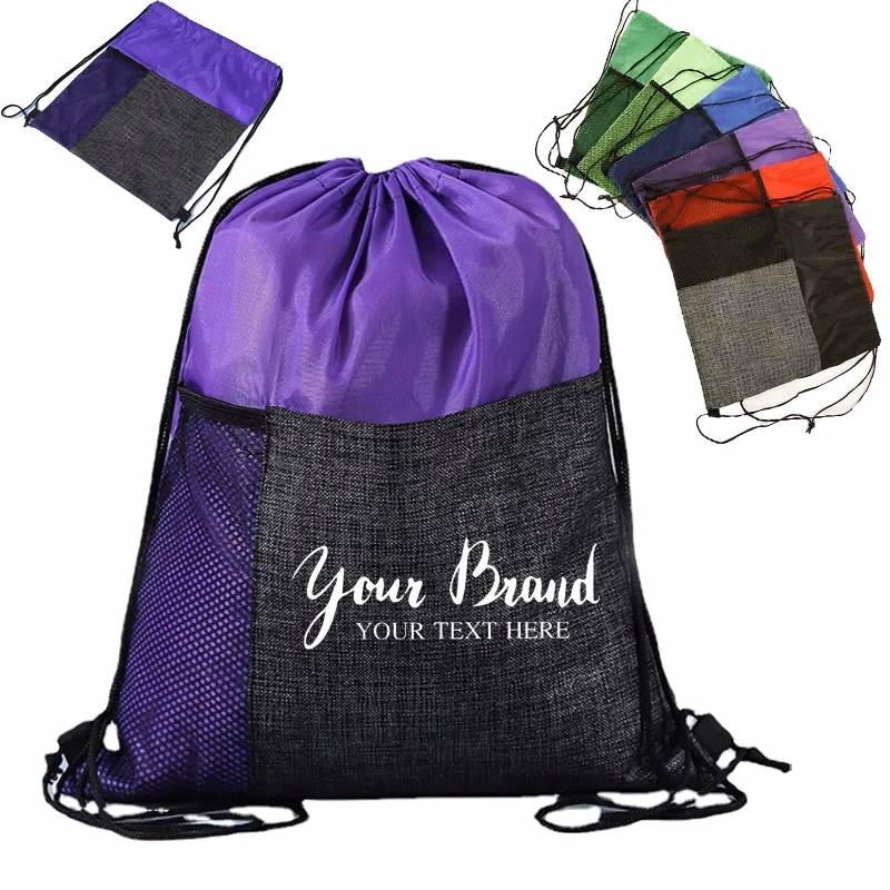 Etched Pocket Drawstring Sportpack
